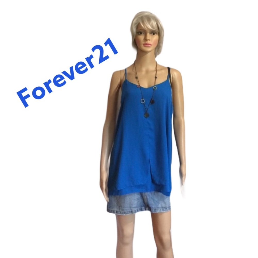 Forever 21 top with spaghetti straps size …